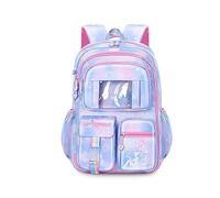 FANDARE Kinderrucksack Schulranzen Schultaschen Mädchen Schulrucksack Kinder Schultasche für 1-3 Klasse Schüler Outdoor Reise Daypacks Kindergartentasche Rucksack mit Plüschanhänger Blau A