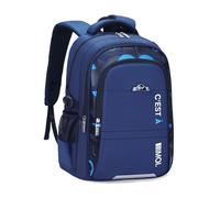 FANDARE Kinderrucksäcke Jungenrucksack Moderner Schulrucksack Schultasche Schulranzen Reflektierende Streifen Juniorrucksäcke Leichter Kinderrucksack Verstellbare Träger Rucksäcke Blau