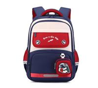 FANDARE Kinderrucksäcke mit Geldbörse Schultasche für Mädchen Junge Juniorrucksäcke Abenteuer-Tornister Schultasche Reflex-Rucksäcke Kids-Rucksack Kinder-Tragebeutel Schulranzen School Bag Blaurot