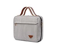 FANDARE Kulturbeutel Damen Kosmetiktasche Herren Kulturtasche zum Aufhängen Große Kosmetiktasche Organizer Make-up-Tasche Schminktasche Waschtasche Schminktasche Braun