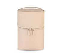 FANDARE Kulturbeutel Damen Kosmetiktasche Kulturtaschen Mädchen Waschtasche Beauty Case Kulturtasche Reise Waschbeutel Makeup Tasche Wasserdicht Nylon Rosa