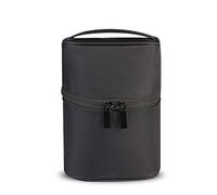 FANDARE Kulturbeutel Damen Kosmetiktasche Kulturtaschen Mädchen Waschtasche Beauty Case Kulturtasche Reise Waschbeutel Makeup Tasche Wasserdicht Nylon Schwarz