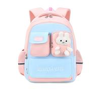 FANDARE Lässig Schulranzen Kinderrucksack Kindergartenrucksack Schulrucksack Schultaschen Daypack Schultasche mit Reflexstreifen für die Klassen 4-6 Junge Mädchen Schüler Reise Schultasche Rosa