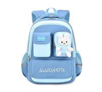 FANDARE Lässig Schulranzen Kinderrucksack Kindergartenrucksack Schulrucksack Schultaschen Daypack Schultasche mit Reflexstreifen für die Klassen 4-6 Junge Mädchen Schüler Reise Schultasche Himmelblau