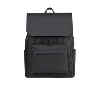 FANDARE Laptop Rucksack 15.6 Zoll, Leichter Tagesrucksack für Herren & Damen Wasserdicht für Reise Büro Atmungsaktives Rückenpolster Koffer-Gurt & Großes Fassungsvermögen Schwarz