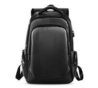 FANDARE Laptop Rucksack Business Rucksack für 15.6 Zoll Laptop Schulrucksack mit USB-Ladeanschluss für Arbeit Wandern Reisen Camping,für Herren/Damen Schultasche Polyester Schwarz