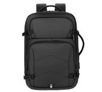 FANDARE Laptop Rucksack Business, USB-Ladeanschluss Laptoptasche, wasserabweisender 15.6 Zoll Laptoprucksack, atmungsaktives Nylon Tagesrucksack für Arbeit, Reise & Uni Schwarz