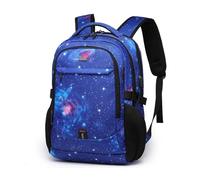 FANDARE Laptop-Rucksack Herren Damen Schulrucksack mit USB-Ladeanschluss Handgepäck Geschäft Arbeiten Schulranzen Laptoptasche für Arbeit Reisen Wandern Tagesrucksack Daypacks Hochschule Himmelblau