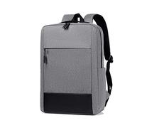 FANDARE Laptop Rucksack Herren Damen Schulrucksack Tagesrucksack Trekkingrucksack mit USB Ladeanschluss Daypacks zum Business Reisen Arbeit Freizeit Outdoor Schulranzen Daypacks Grau