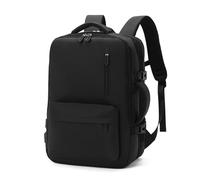 FANDARE Laptop-Rucksack Herren Handtasche 30-40L Reiserucksack Damen Schulrucksack Erweiterbarer Handgepäck Flugzeug Geschäft Arbeiten Schulranzen Reisen Weekender Tagesrucksack Daypacks Schwarz