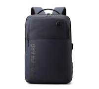 FANDARE Laptop-Rucksack Herren Handtasche Damen PU-Film Schulrucksack Handgepäck Geschäft Arbeiten Mehrzweck Schulranzen für Arbeit Reisen Tagesrucksack Daypacks mit Zwei Haupttaschen Blau