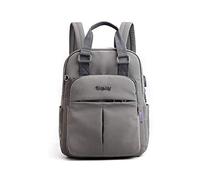 FANDARE Laptop Rucksäcke Schulrucksack Damen Schultasche Mädchen Schulranzen mit USB Reise Tagesrucksack Teenager Daypacks für Uni Büro Alltag Freizeit Campus Wandern Dauerhaft Nylon Dunkelgrau