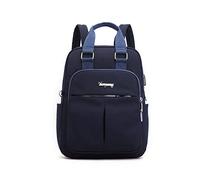 FANDARE Laptop Rucksäcke Schulrucksack Damen Schultasche Mädchen Schulranzen mit USB Reise Tagesrucksack Teenager Daypacks für Uni Büro Alltag Freizeit Campus Wandern Dauerhaft Nylon Dunkelblau