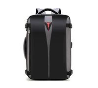 FANDARE Laptoptasche für 15.6 Zoll Herren Business Rucksack Reiserucksack mit USB Ladeanschluss Tragbarer Reisetasche 180 Grad Öffnung Wie Wasserdichtes Polyester Tagesrucksack Gray