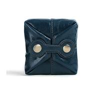 FANDARE Leder Münzbörsen Damen Mini Geldbörse Münzbeutel Schlüssel Brieftasche Geld Organisatoren Portemonnaie Wasserdicht Portmonee Beutel Geldklammer Geldbeutel Coin Purse Dunkelblau