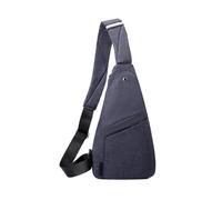 FANDARE Leicht Sport Brustasche Herren Sling Crossbody Bag mit Reflektorstreifen Umhängetasche Damen Messenger Bags Schultertaschen für Reise Schule Wandern Bodybag Blau B