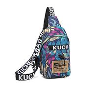 FANDARE Leichte Brusttasche Schultertasche Sporttasche Sling Crossbody Schulter Rucksäcke Umhängetasche Herren Damen Rucksack zum Wandern Radfahren Reisen Multipurpose Tagepacks Gürteltasche Blau