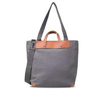 FANDARE Leichte Handtaschen Leinwand groß Schultertasche Damen Umhängetasche für 12.9 Zoll Laptoptasche Frauen Shopper Reisen Arbeitstasche Crossbody Messenger Bag Grau