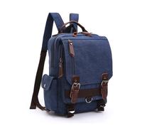 FANDARE Leinwand Herren Brusttasche Sling Bag Militär Rucksack Schultertasche Chest Sling Bag Männerhandtasche Umhängetasche Sport City Bag Wandern Outdoor Sports Reise Schultertasche Dunkelblau A