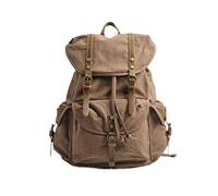 FANDARE Leinwand Wanderrucksack Rucksack Schulranzen Schultaschen mit Kordelzug Trekkingrucksack Reiserucksack Outdoorrucksack für Herren Damen Camping Radfahren Klettern Bergsteigen und Reisen Sport