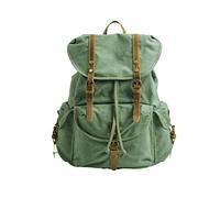 FANDARE Leinwand Wanderrucksack Rucksack Schulranzen Schultaschen mit Kordelzug Trekkingrucksack Reiserucksack Outdoorrucksack für Herren Damen Camping Radfahren Klettern Bergsteigen und Reisen Sport