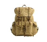 FANDARE Leinwand Wanderrucksack Rucksack Schulranzen Schultaschen mit Kordelzug Trekkingrucksack Reiserucksack Outdoorrucksack für Herren Damen Camping Radfahren Klettern Bergsteigen und Reisen Sport