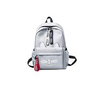 FANDARE Mädchen Schulrucksack Casual Daypack Teenager Schultasche Rucksäcke School Bag für Reise Einkaufen Schule Hochschule wasserdichte Oxford-Stoff Schulranzen Grau