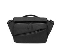 FANDARE Männer Umhängetasche Erweiterbar Schultertasche mit USB-Ladeanschluss Herren Messenger Bag Crossbody Bag für 10.5 Zoll Laptop für Reise Schule Hochschule Arbeit Outdoor Schulranzen Schwarz