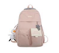 FANDARE Mode Fahrradrucksäcke Damen Rucksack Mädchen Schulranzen Damen-Schultertaschen Laptop Handtaschen Schultertasche Reisetasche für Uni Reisen Freizeit Schule Büro DaypacksRosa