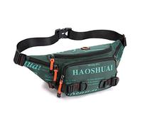 FANDARE Mode Herren Bauchtasche Brusttasche Schultertaschen Damen Sling Shoulder Bag Crossover Bag Umhängetasche Männer Umhängetasche für Reise Schule Wanderrucksäcke Crossbody Pack Dunkelgrün