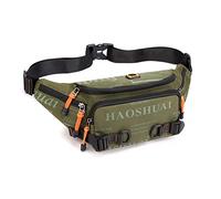 FANDARE Mode Herren Bauchtasche Brusttasche Schultertaschen Damen Sling Shoulder Bag Crossover Bag Umhängetasche Männer Umhängetasche für Reise Schule Wanderrucksäcke Crossbody Pack Armeegrün