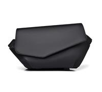 FANDARE Mode Herren Brusttasche Damen Umhängetasche mit Gepäckgurt Sling Crossbody Bag Manner Brustbeutel Wasserdichtes PU Leder Messenger-Bags Schultertaschen für Reise Schule Wandern Bodybag Schwarz