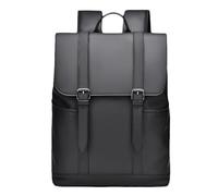 FANDARE Mode Laptop-Rucksack Herren Handtasche Wasserdicht PU Leder Reiserucksack Schulrucksack Geschäft Arbeiten Schulranzen für Arbeit Reisen Weekender Tagesrucksack Daypacks Schwarz