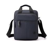 FANDARE Moderne Herren-Umhängetasche PU Leder Schultertasche Leicht Geräumig Gebrauch Messenger Crossbody Bag Tragetasche Aktentasche Arbeitstasche Mehrere Fächer Business Dokumententasche Dunkelblau