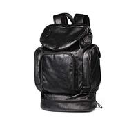 FANDARE Neu Rucksack Herren Business Rucksack für 15.6 Zoll Laptop mit USB Handtasche PU Schulrucksack mit Schuhfach für Arbeit Wandern Reisen Camping Wasserdicht Schultasche Schwarz