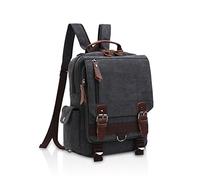 FANDARE New Rucksack Herren Sling Bag Studenten Party Outdoor Sport Fitness EIN Schultergurt Tasche Umhängetasche Verschleißfest Leinwand Schwarz B