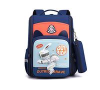 FANDARE Niedlich Kinderrucksack Schulranzen Reflektierend Schultaschen Jungen Mädchen Schulrucksack Jugendliche Schultasche für 1-6 Klasse Kind Reise Kindergartentasche Rucksack mit Federmäppchen