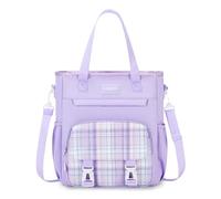 FANDARE Niedlich Umhängetasche Schultertasche 2-in-1-Umhängetasche Tote Handtaschen Tagesrucksack Kinderrucksack für Mädchen Junge Damen City-Rucksack Daypack Schulranzen Büchertaschen Lila