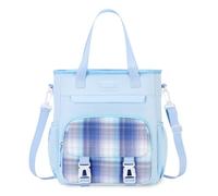 FANDARE Niedlich Umhängetasche Schultertasche 2-in-1-Umhängetasche Tote Handtaschen Tagesrucksack Kinderrucksack für Mädchen Junge Damen City-Rucksack Daypack Schulranzen Büchertaschen Blau