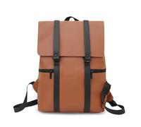 FANDARE PU-Leder Rucksack Herren Damen Schulrucksack Teenager Laptop Rucksäcke Schultasche Business Arbeit Reise Schulranzen Casual Daypacks für Reise Uni Büro Einkaufen Freizeit Campus Wandern Braun