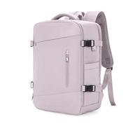FANDARE Reiserucksack mit USB-Anschluss Wasserdicht 15,6" Laptopfach Schuhfach 180° zu öffnen Atmungsaktivem Rückenpolster Trolleygurt - Großes Volumen für Reise & Alltag Lotusrosa