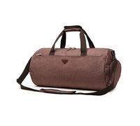 FANDARE Reisetaschen Handgepäck Duffel Tasche Sporttasche Trainingstasche Sporttasche Damen Tote Handtasche Weekender Herren Tasche Kliniktasche Schwimmtasche mit Schuhfach Braun