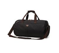 FANDARE Reisetaschen Handgepäck Duffel Tasche Sporttasche Trainingstasche Sporttasche Damen Tote Handtasche Weekender Herren Tasche Kliniktasche Schwimmtasche mit Schuhfach Schwarz