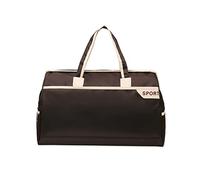 FANDARE Reisetaschen Sporttasche Klassische Sporttaschen Herren Damen Handgepäck Weekender Umhängetasche Übernachtung Sporttasche Weekender Kliniktasche Schwimmtasche Trainingstasche Braun