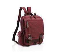 FANDARE Retro Brusttasche Sling Bag Herren Rucksack Damen Schulranzen Leinwand Schulrucksack Schultertasche Umhängetasche Rucksack Sporttasche für Schule Freizeit Reise Business Joggen