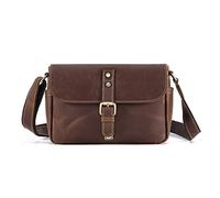 FANDARE Retro Umhängetasche Herren Leder Arbeitstasche Messenger Bag Schultertasche Herrentasche zum Umhängen für Reise Schule Hochschule Arbeit Outdoor Wasserdicht Schulranzen Braun