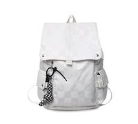 FANDARE Rucksack für Damen Herren 15.6 Zoll Laptop Fach Wasserdichter Nylon Rucksack Leicht Alltag Reise Arbeit Großzügiges Fassungsvermögen Weiß