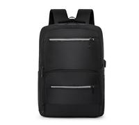 FANDARE Rucksack Herren Damen Reisebüro Rucksack mit USB Ladeport 15.6 Zoll Laptopfach Atmungsaktives Rückenpolster Wasserdicht Mehrere Fächer Großer Stauraum Schwarz
