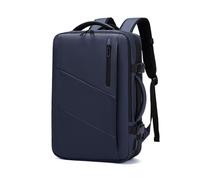 FANDARE Rucksack Herren Damen,Reisebüro Rucksack mit USB Ladeport, Erweiterbar 10 cm 15.6 Zoll Laptopfach Atmungsaktives Rückenpolster Wasserdicht Mehrere Fächer Großer Stauraum Marineblau