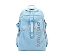 FANDARE Rucksack Herren Damen Tagesrucksack Wanderrucksack Tragbar mit Laptopfach 15.6 Zoll Wasserfest Reflektierendem Motiv DIY-Gitter & Koffer-Gurt Alltag Reisen Arbeit Blau